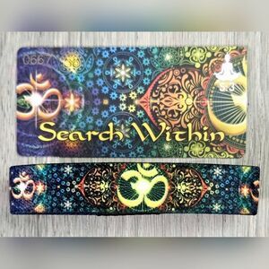 ZOX "SEARCH WITHIN" #667 S3 redeemed OM SHANTI collectible wristband
